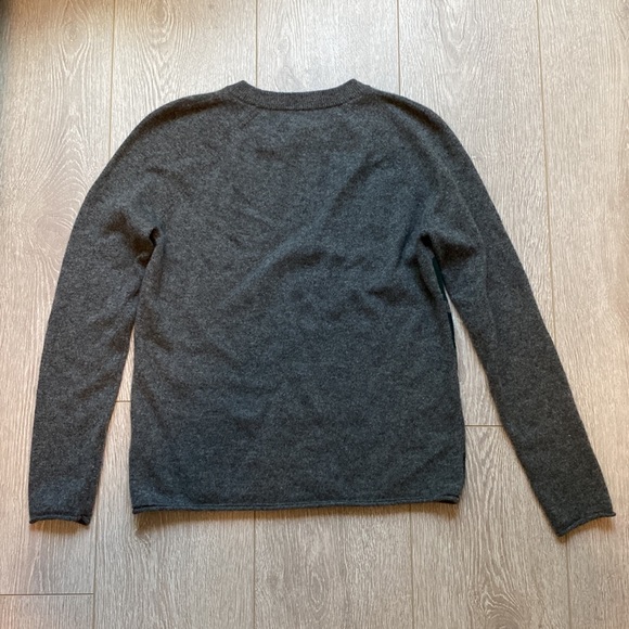 100% Cashmere Velvet By Graham and Spencer Camouflage Crew Neck Pullover Sweater - Picture 4 of 9